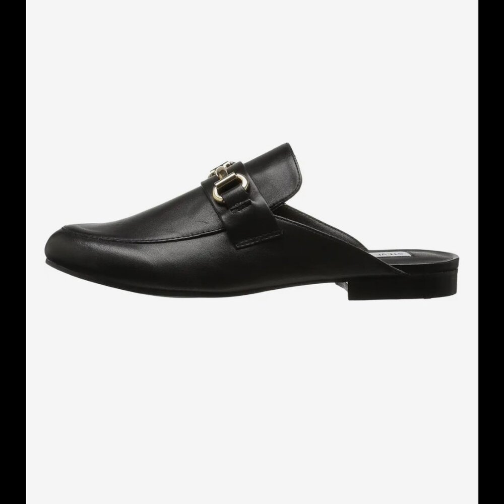 Steve Madden Kandi Black Leather Slip-On Mule - Size 8.5 - Picture 5 of 10